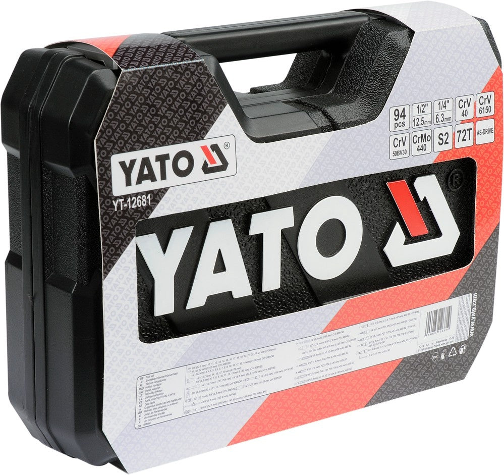 SOCKET SET 94PCS  1/2", 94PCS "L" (YT-12681)