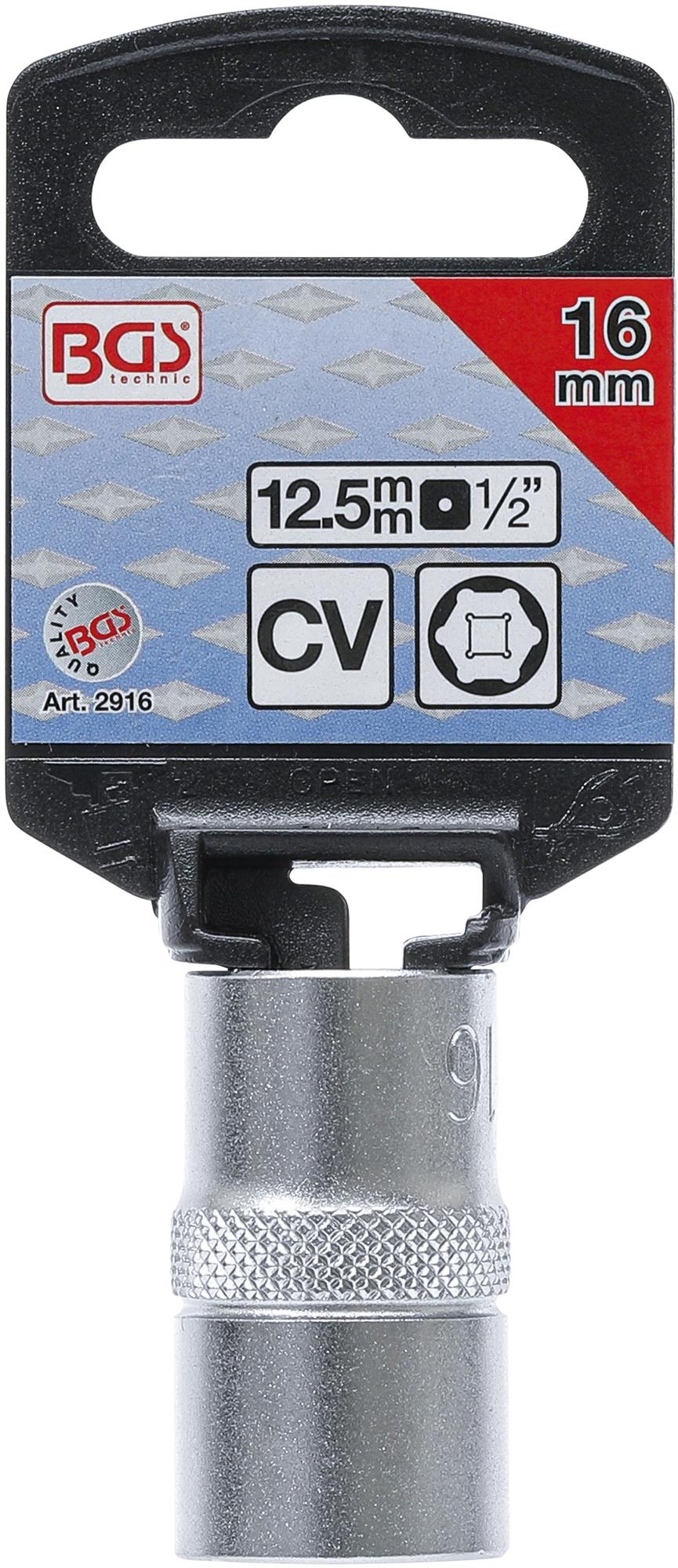 SOCKET, HEXAGON | 12.5 MM (1/2") DRIVE | 16 MM (2916)