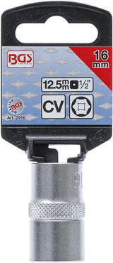 SOCKET, HEXAGON | 12.5 MM (1/2") DRIVE | 16 MM (2916)