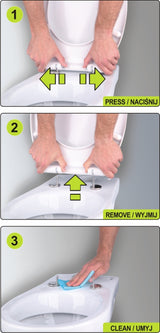 DUROPLAST TOILET SEAT COVER, WHITE (75470)