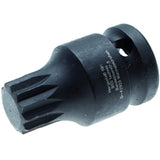 IMPACT BIT SOCKET | 12.5 MM (1/2") DRIVE | SPLINE (FOR XZN) M16 (5381-M16)