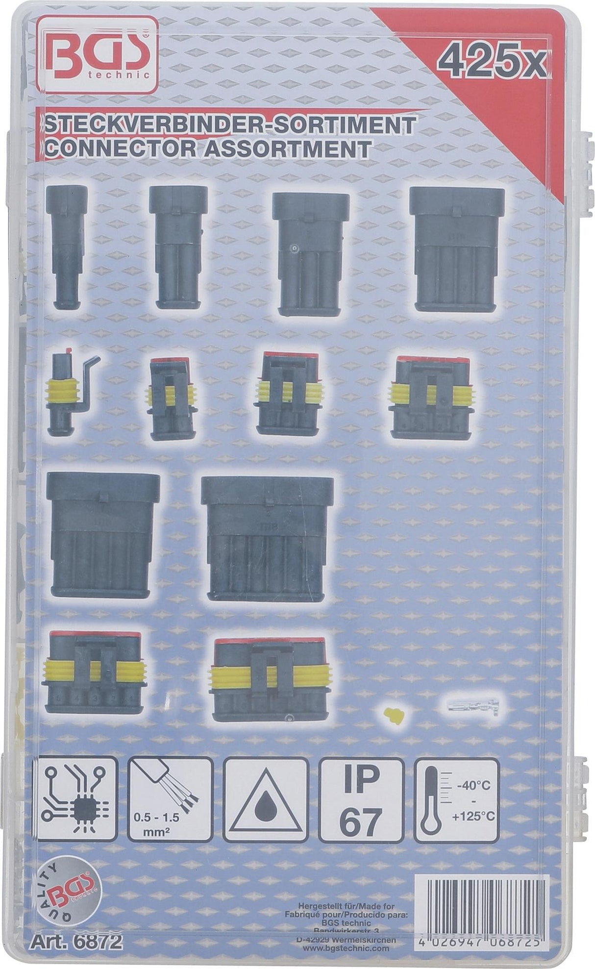 CONNECTOR ASSORTMENT | 425 PCS. (6872)