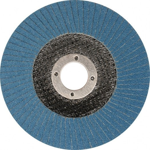 FLAP GRINDING DISC FLAT SHAPE BLUE 125 MM P100 INOX (YT-83315)