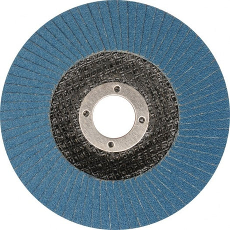 FLAP GRINDING DISC CONVEX SHAPE BLUE 125 MM P40 INOX (YT-83332)