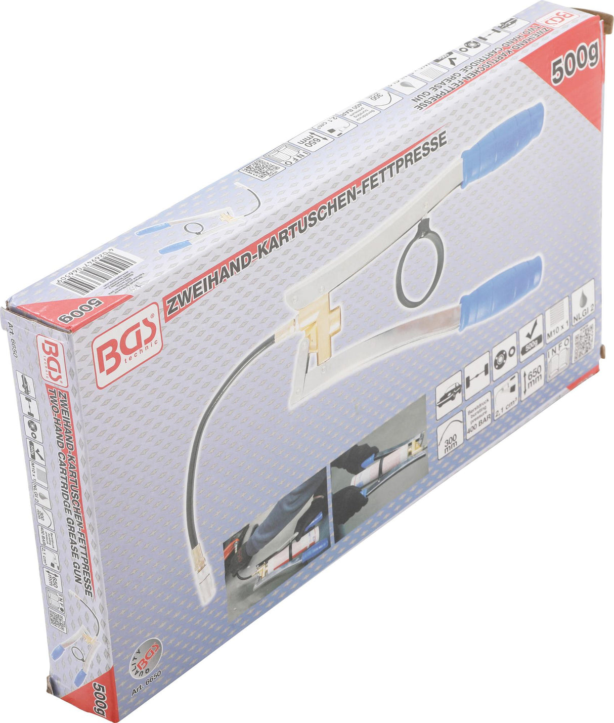 TWO-HAND CARTRIDGE GREASE GUN | 500 G (6650)