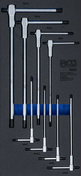 TOOL TRAY 1/3: SCREWDRIVER SET WITH SLIDING T-HANDLE | INTERNAL HEXAGON | 2 - 10 MM | 8 PCS. (6081)