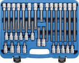 BIT SOCKET SET | 12.5 MM (1/2") DRIVE | SPLINE (FOR RIBE) | 32 PCS. (5183)