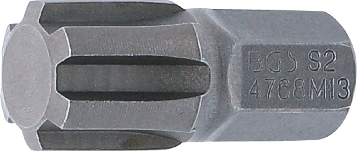 BIT | LENGTH 30 MM | 10 MM (3/8") DRIVE | SPLINE (FOR RIBE) M13 (4768)