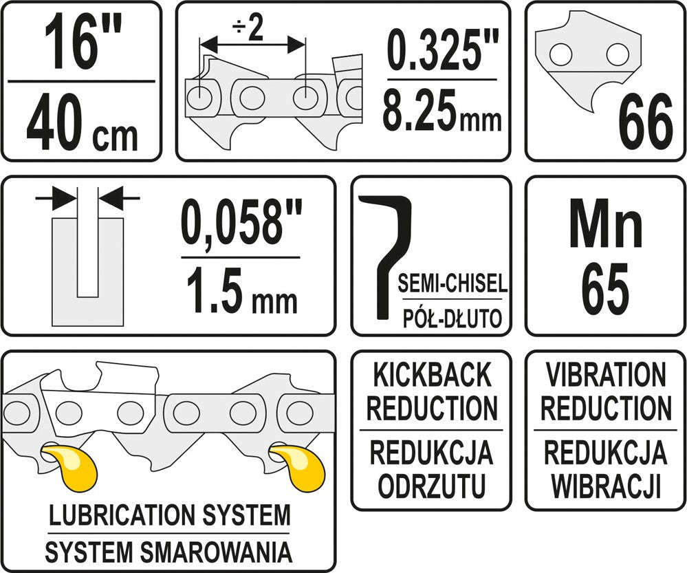 CHAIN 16" 0,325 (YT-84942)