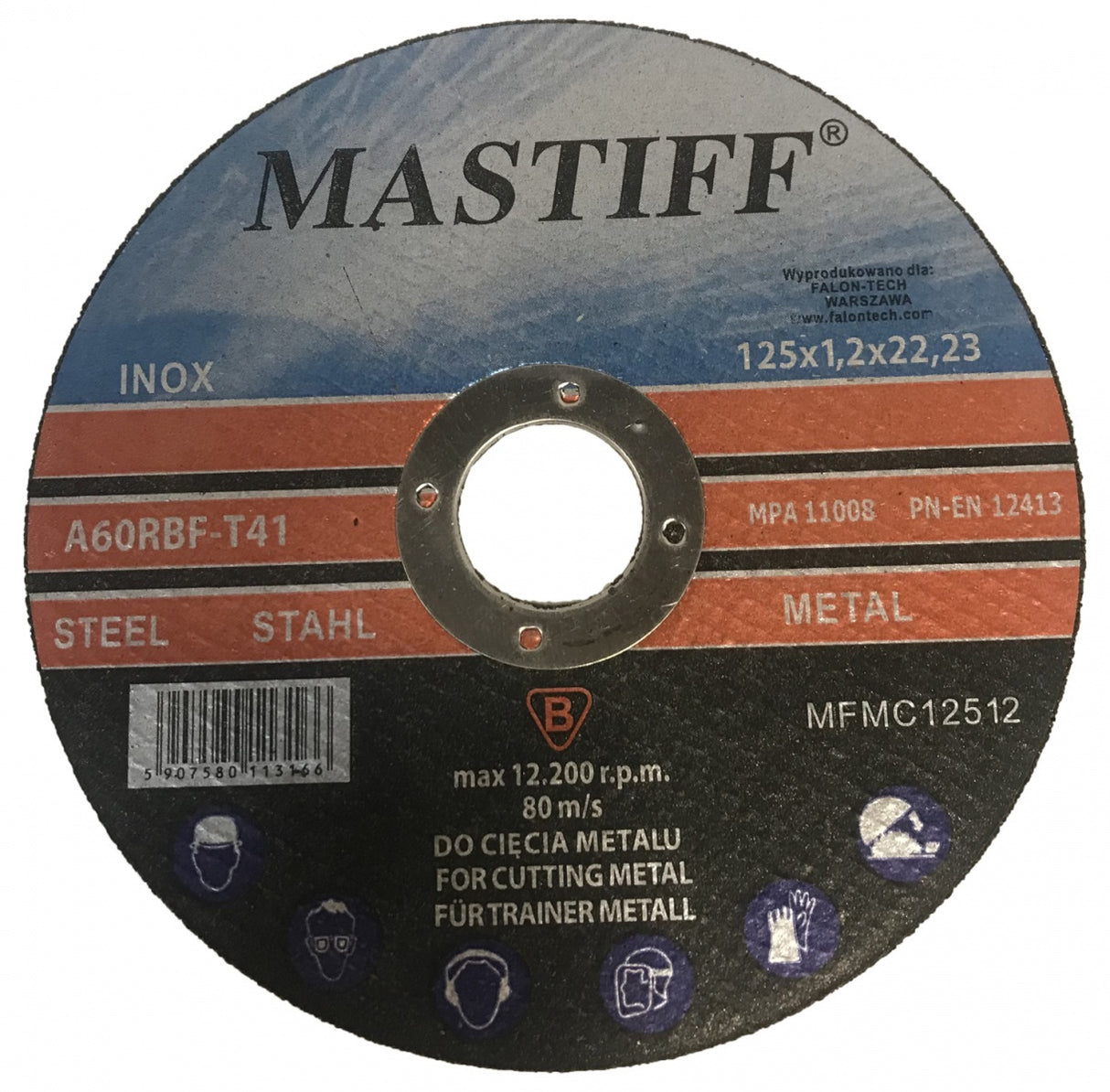 CUTTING DISC FOR METAL | 125X1.2X22.23 (A60TBF-12)