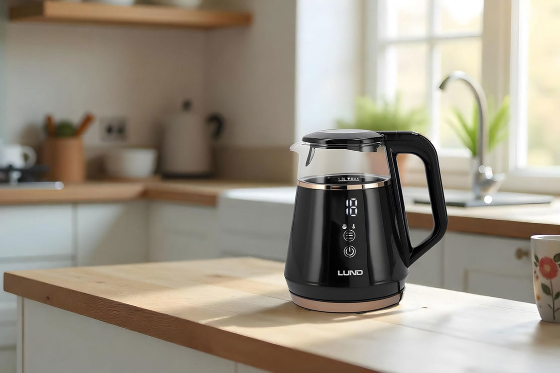 EL. KETTLE 1L, TEMP. CONTROL, BLACK (68216)