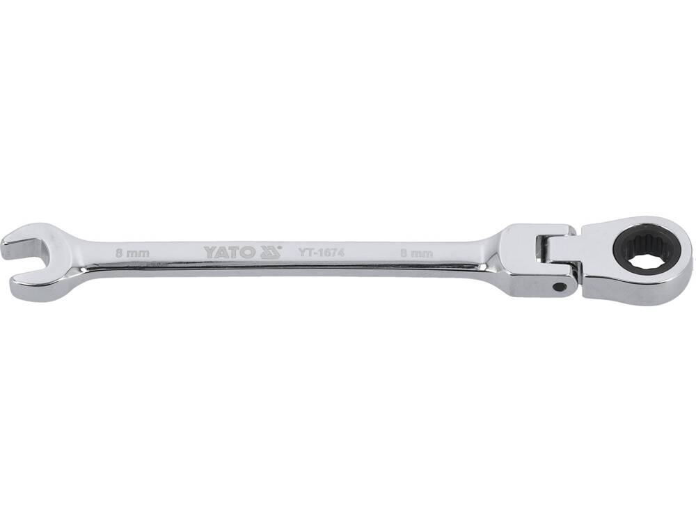 FLEX. RATCHET COMBINATION WRENCH 8MM (YT-1674)
