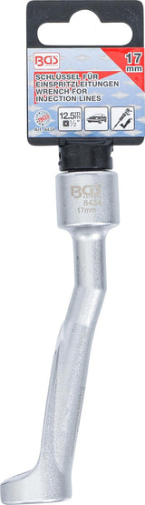 SPECIAL WRENCH FOR INJECTION LINES | FOR BMW, OPEL / VAUXHALL 2.5TD, MERCEDES-BENZ | 12,5 MM (1/2") DRIVE | 17 MM (8434)