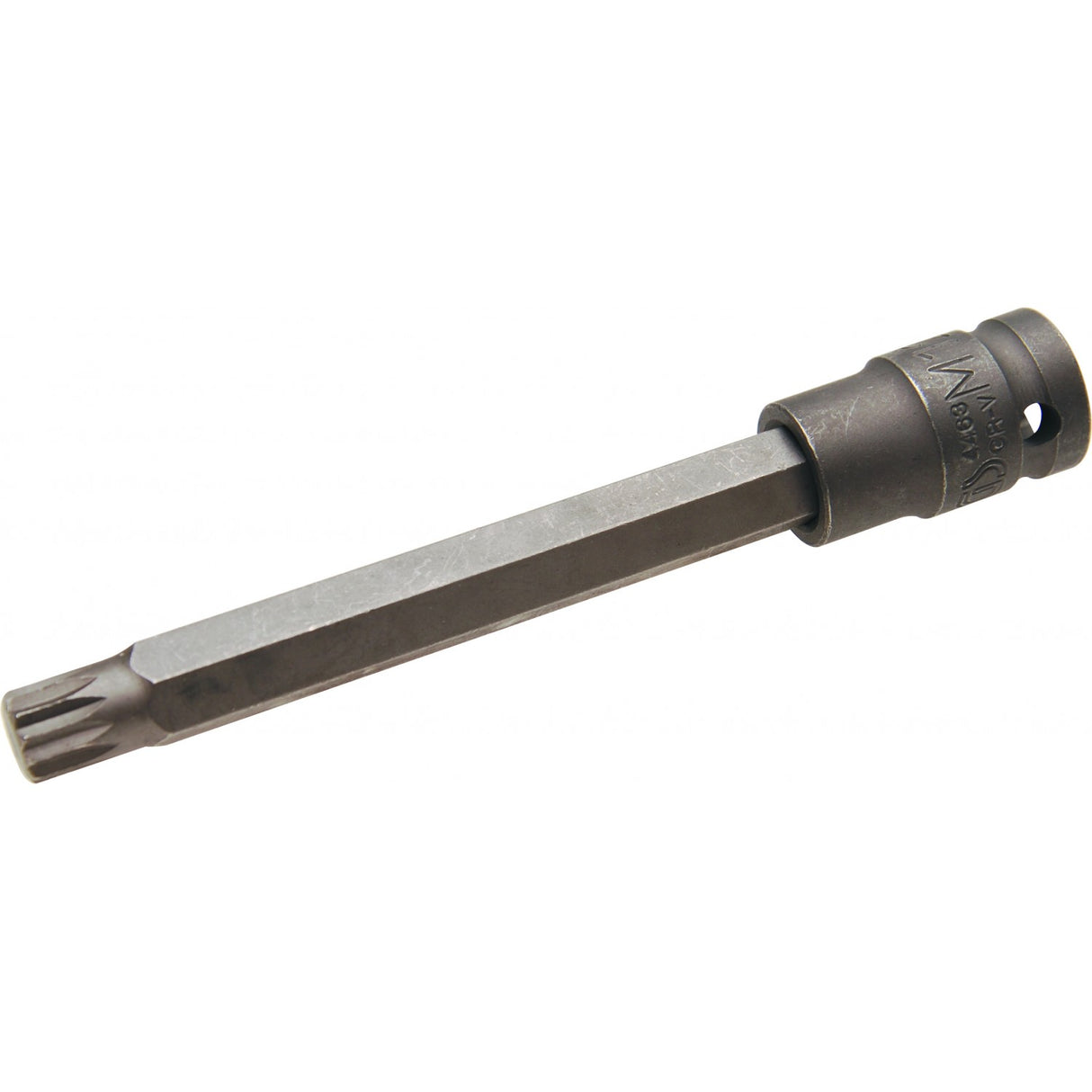 IMPACT BIT SOCKET | LENGTH 140 MM | 12.5 MM (1/2") DRIVE | SPLINE (FOR XZN) | M12 (4463)