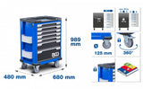 WORKSHOP TROLLEY | 7 DRAWERS | EMPTY (4236)