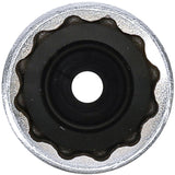 SPARK PLUG SOCKET WITH RUBBER MOUNT, 12-POINT, LONG | 10 MM (3/8") | 16 MM (2448)