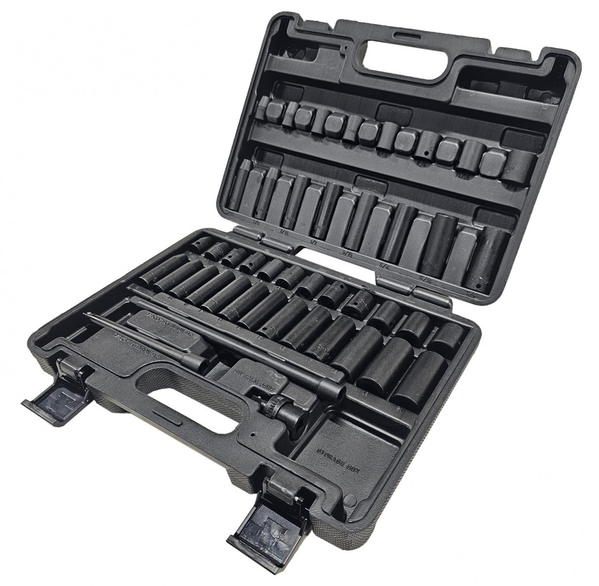 IMPACT TOOL SET | CR-MO | METRIC AND IMPERIAL SIZES | 10 MM (3/8") | 44 PCS. (SK4501)