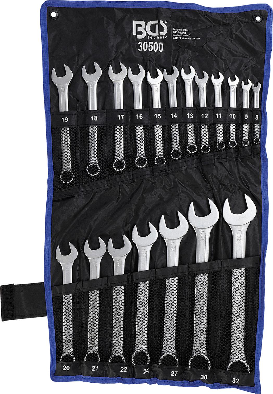 COMBINATION SPANNER SET | 8 - 32 MM | 19 PCS. (30500)