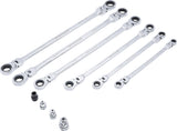 DOUBLE SWIVEL HEAD RATCHET WRENCH SET | 8 - 19 MM | 10 PCS. (91541)