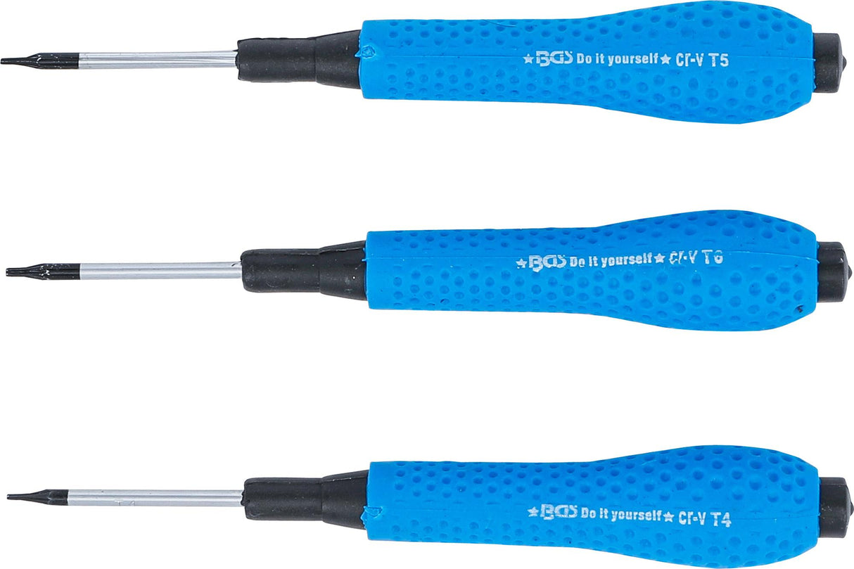 PRECISION SCREWDRIVER SET | T-STAR (FOR TORX) T4 / T5 / T6 | 3 PCS. (803)
