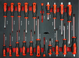 TOOL CABINET ON CASTERS XXL MAX | WITH TOOLS | 7 DRAWERS / 1 DOOR | 298 TOOLS (H70078)