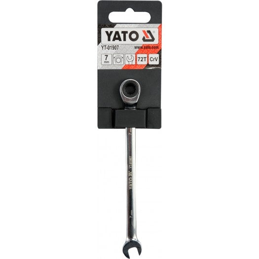 COMBINATION RATCHET WRENCH, 7MM (YT-01907)