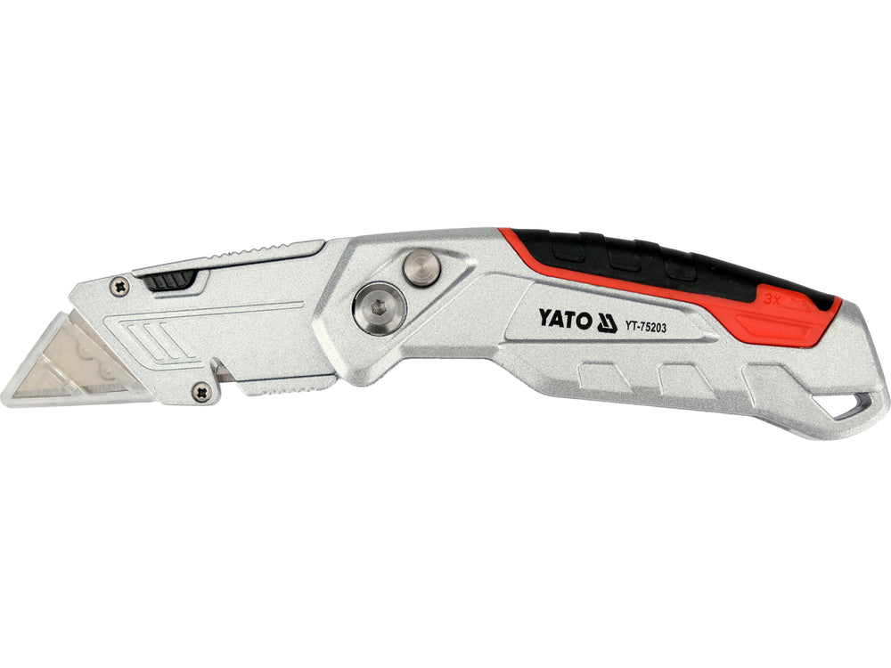 UTILITY KNIFE WITH TRAPEZOID BLADE (YT-75203)