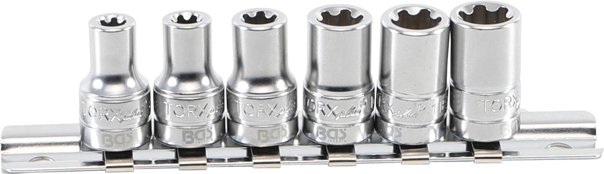 SOCKET SET, T-STAR PLUS (FOR TORX PLUS) | 6.3 MM (1/4") DRIVE | 6EP - 12EP | 6 PCS. (9588)