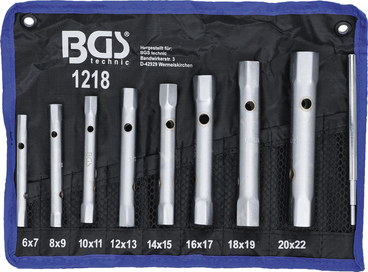 BOX SPANNER SET | 6 X 7 - 20 X 22 MM | 9 PCS. (1218)