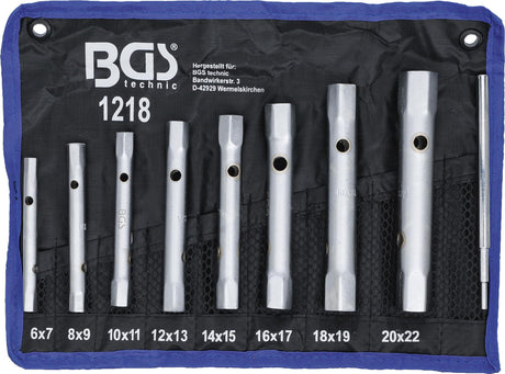 BOX SPANNER SET | 6 X 7 - 20 X 22 MM | 9 PCS. (1218)