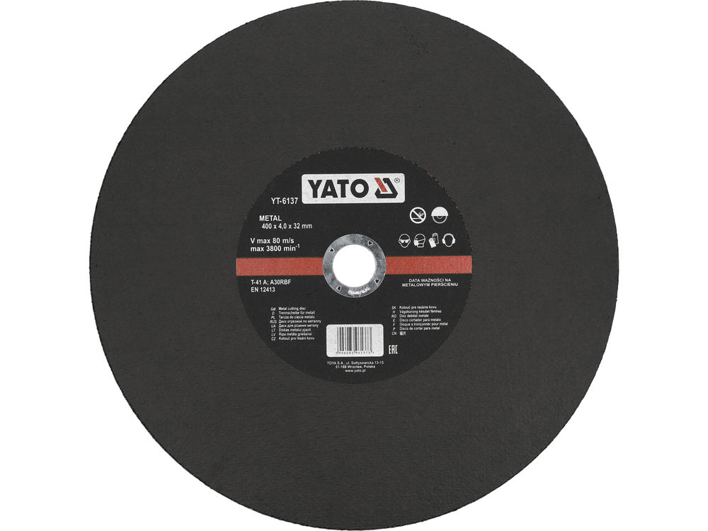 METAL CUTTING DISC 400X4.0X32MM (YT-6137)