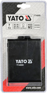 COMBINED DRILL TAPS M3-M10 7PCS SET HEX (YT-44849)