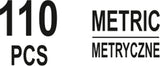 GREASE NIPPLE METRIC ASSORTMENT 110PCS (YT-06888)