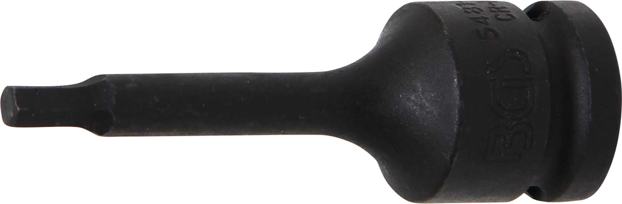 IMPACT BIT SOCKET | LENGTH 75 MM | 12.5 MM (1/2") DRIVE | INTERNAL HEXAGON 5 MM (5481-M5)
