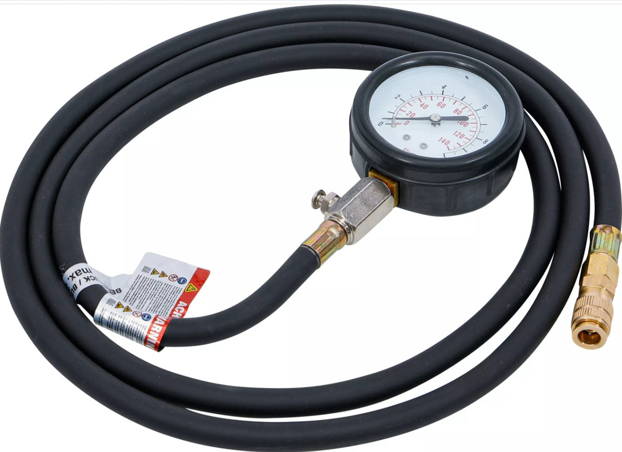 GAUGE WITH VALVE | 0 - 10 BAR | FOR BGS 8007 (8007-2)