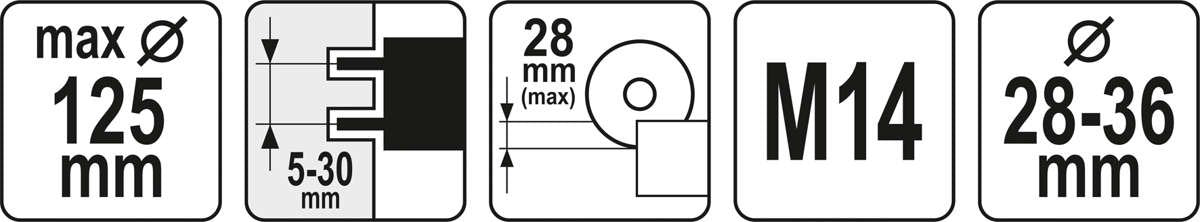 DUST EXTRACTOR 125MM (YT-82988)