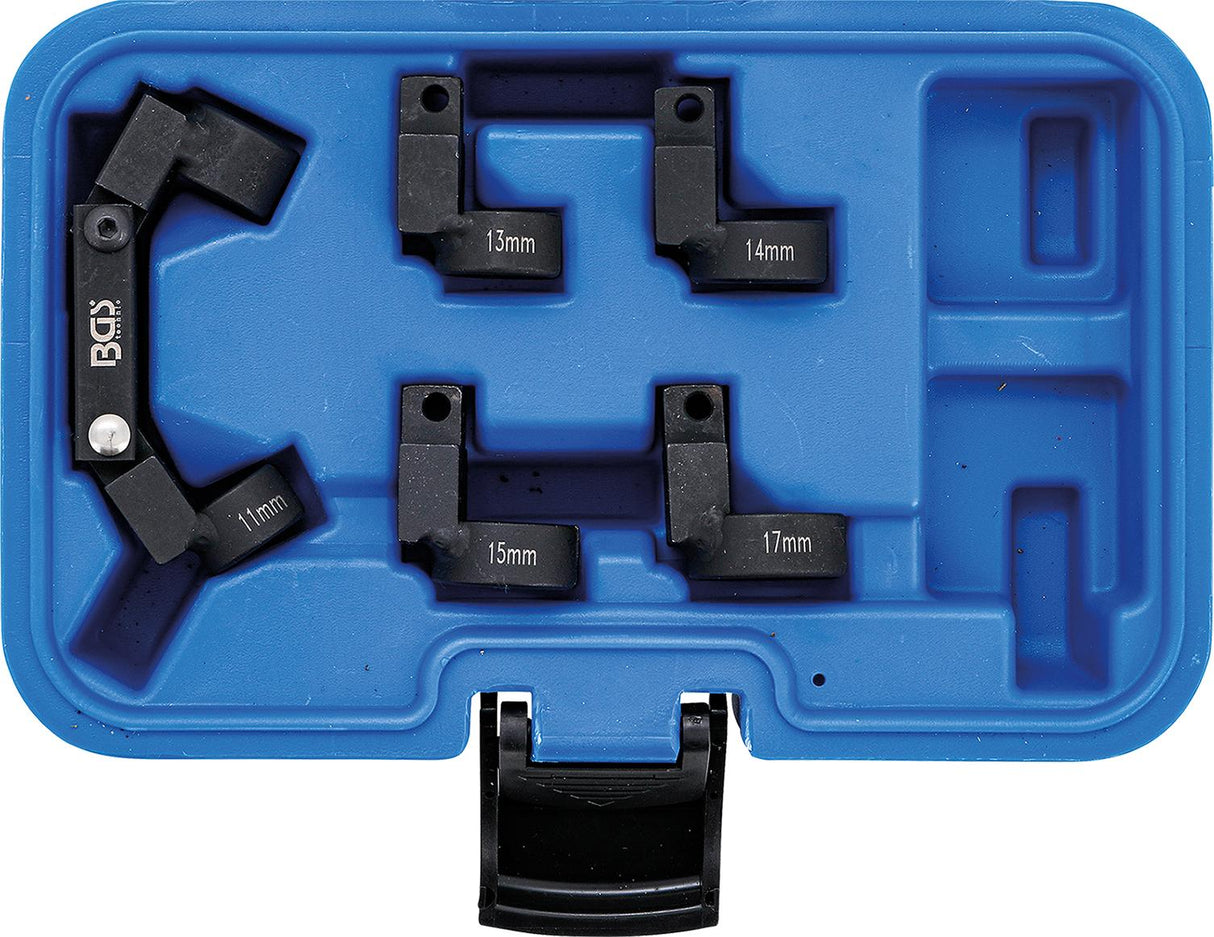 PIPE LINE WRENCH SET | FLEXIBLE | 5 CHANGEABLE HEADS | 10 MM (3/8") DRIVE | 11 - 17 MM (6895)