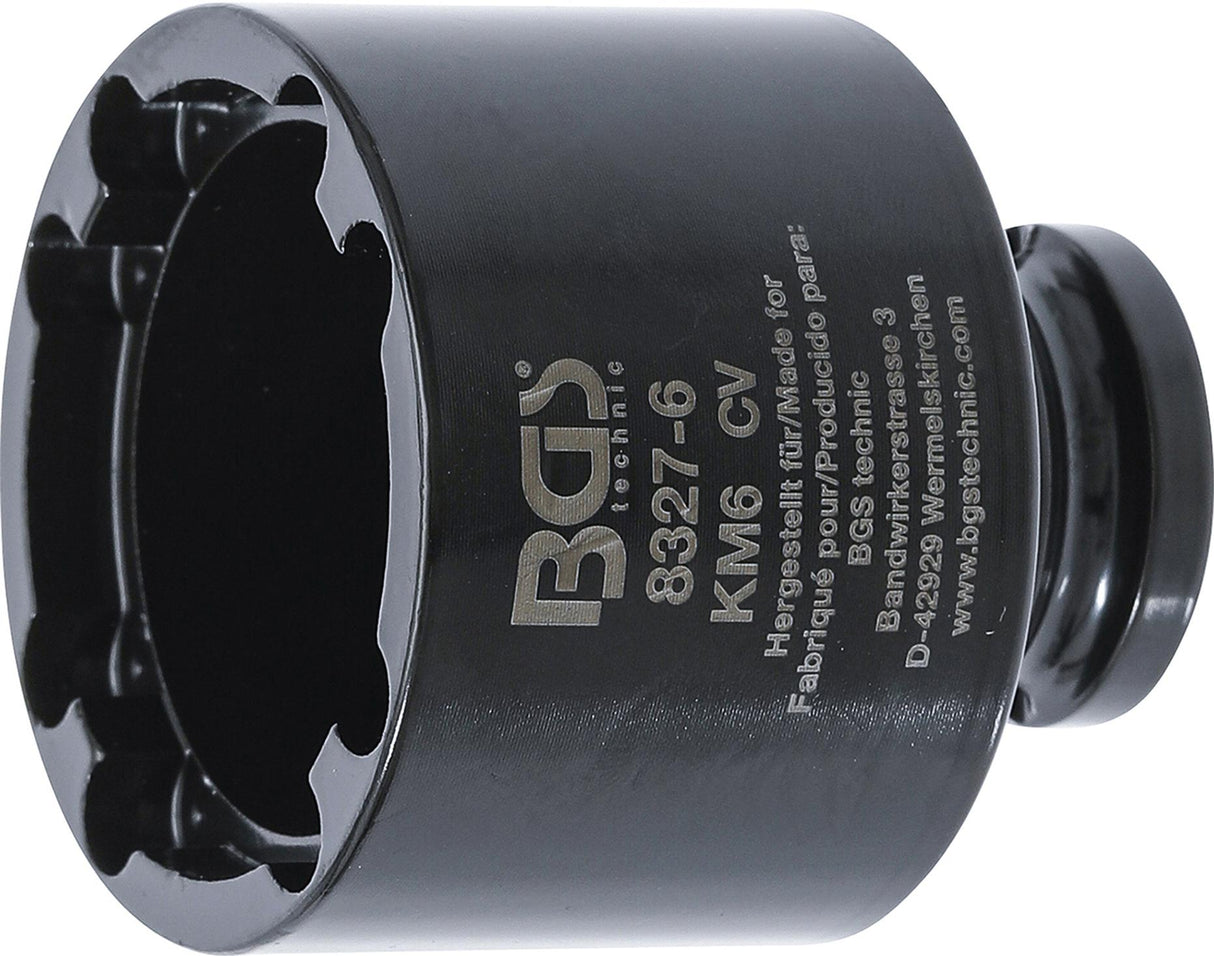 GROOVE NUT SOCKET | INSIDE TAPS | KM6 (8327-6)
