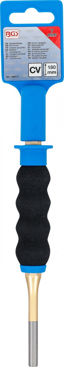 PIN PUNCH | WITH HAND PROTECTION | 180 MM | 7 MM (74591-7)