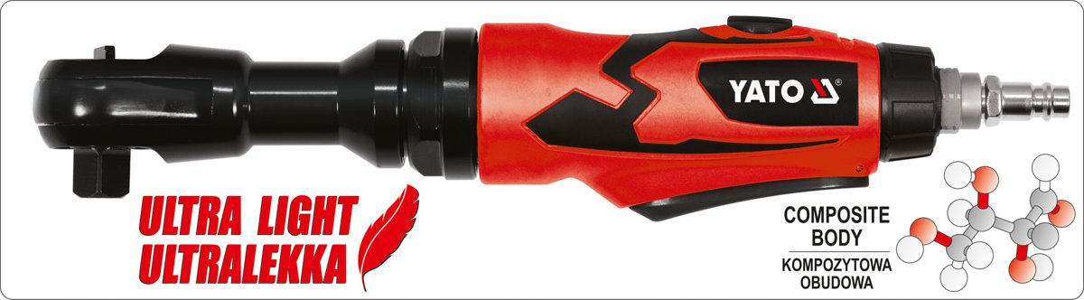 AIR RATCHET WRENCH 1/2" COMPOSITE BODY (YT-09803)