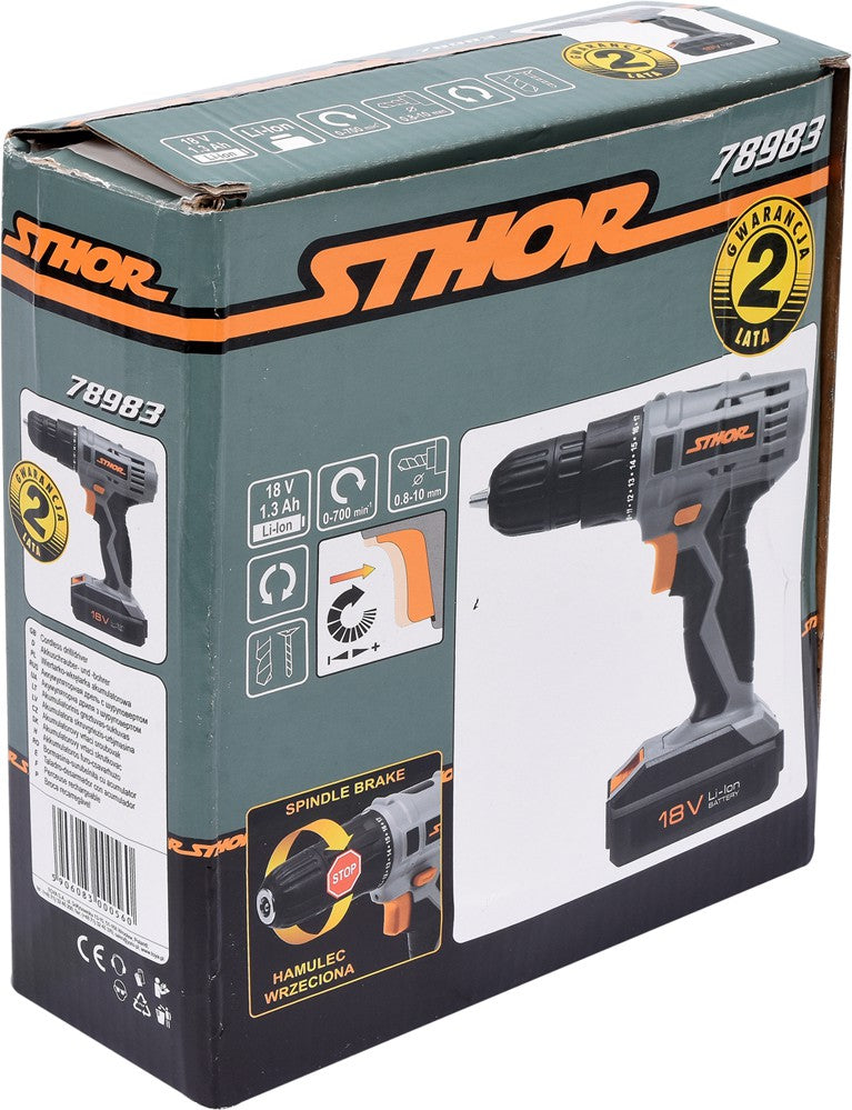 CORDLESS DRILL DRIVER 18V - 1.3AH (78983)