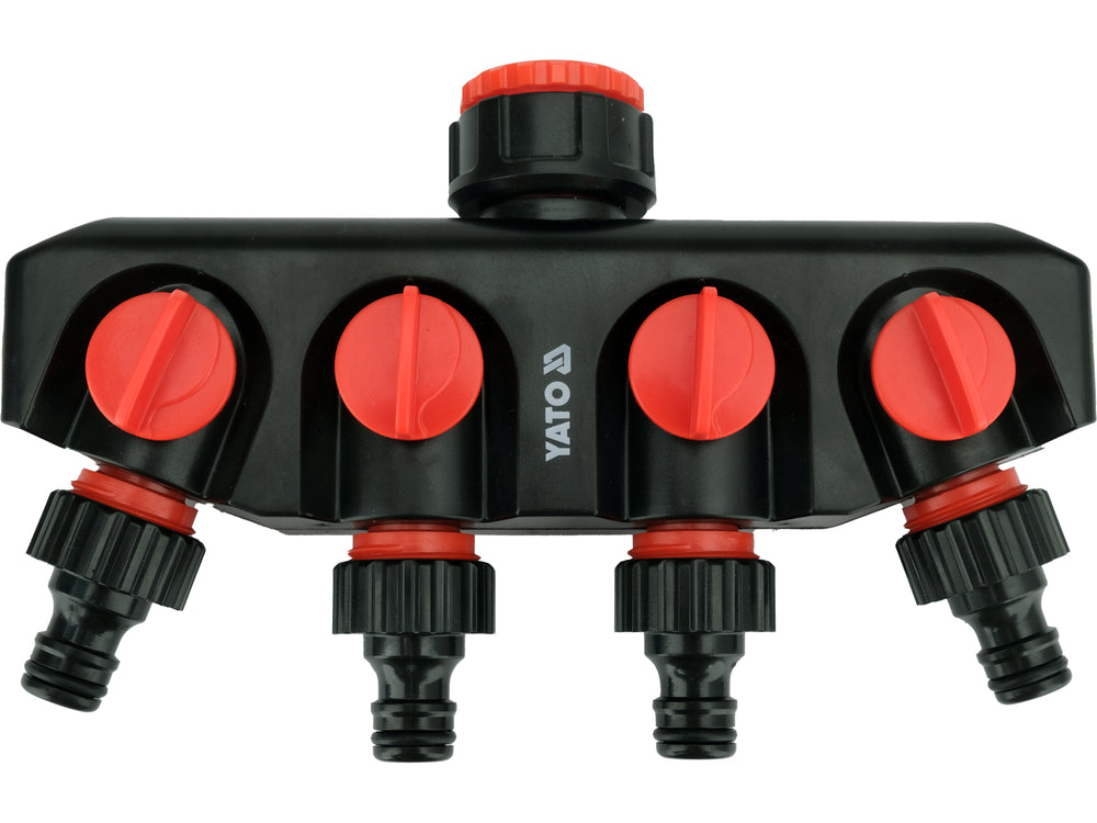 WATER DISTRIBUTOR WITH TAP CONNECTOR 3/4" - 1" | 4 OUTLETS (YT-89103)