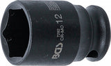 IMPACT SOCKET, HEXAGON | 6.3 MM (1/4") DRIVE | 12 MM (7292)