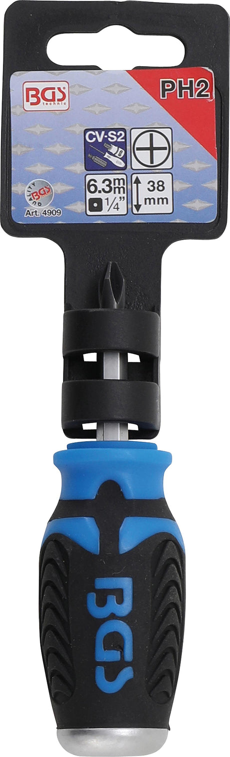 SCREWDRIVER | CROSS SLOT PH2 | BLADE LENGTH 38 MM (4909)