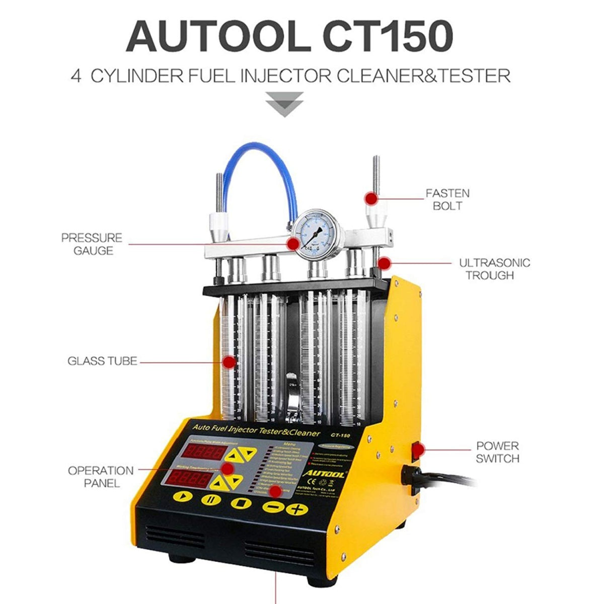 FUEL INJECTION TESTER AND INJECTOR CLEANING DEVICE (FTC105)