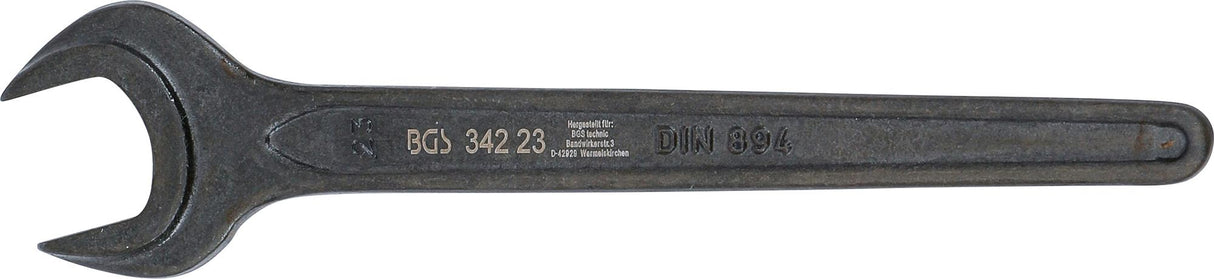 SINGLE OPEN END SPANNER | DIN 894 | 23 MM (34223)