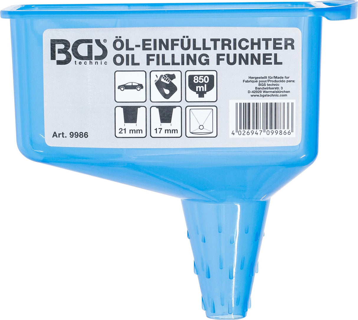 OIL FUNNEL | 850 ML RESERVOIR (9986)