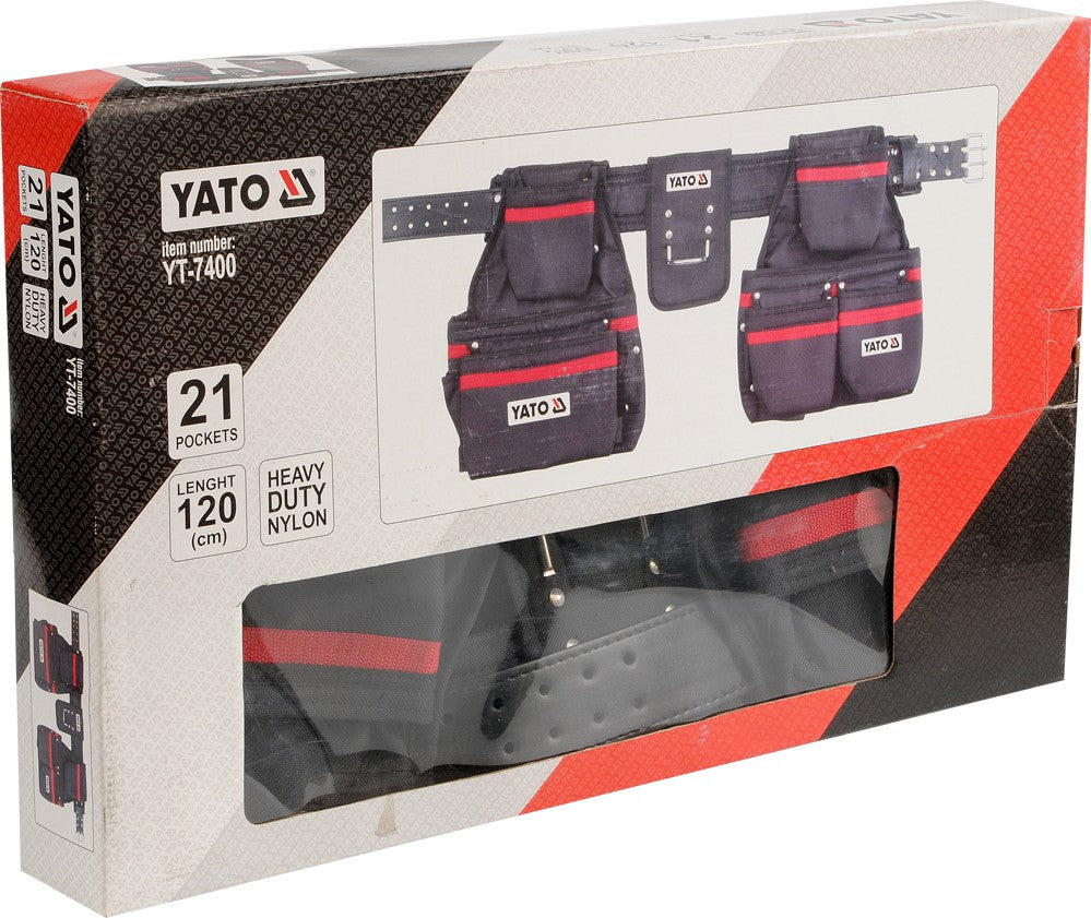 HEAVY DUTY NAIL / TOOL POUCH 21 POCKETS (YT-7400)