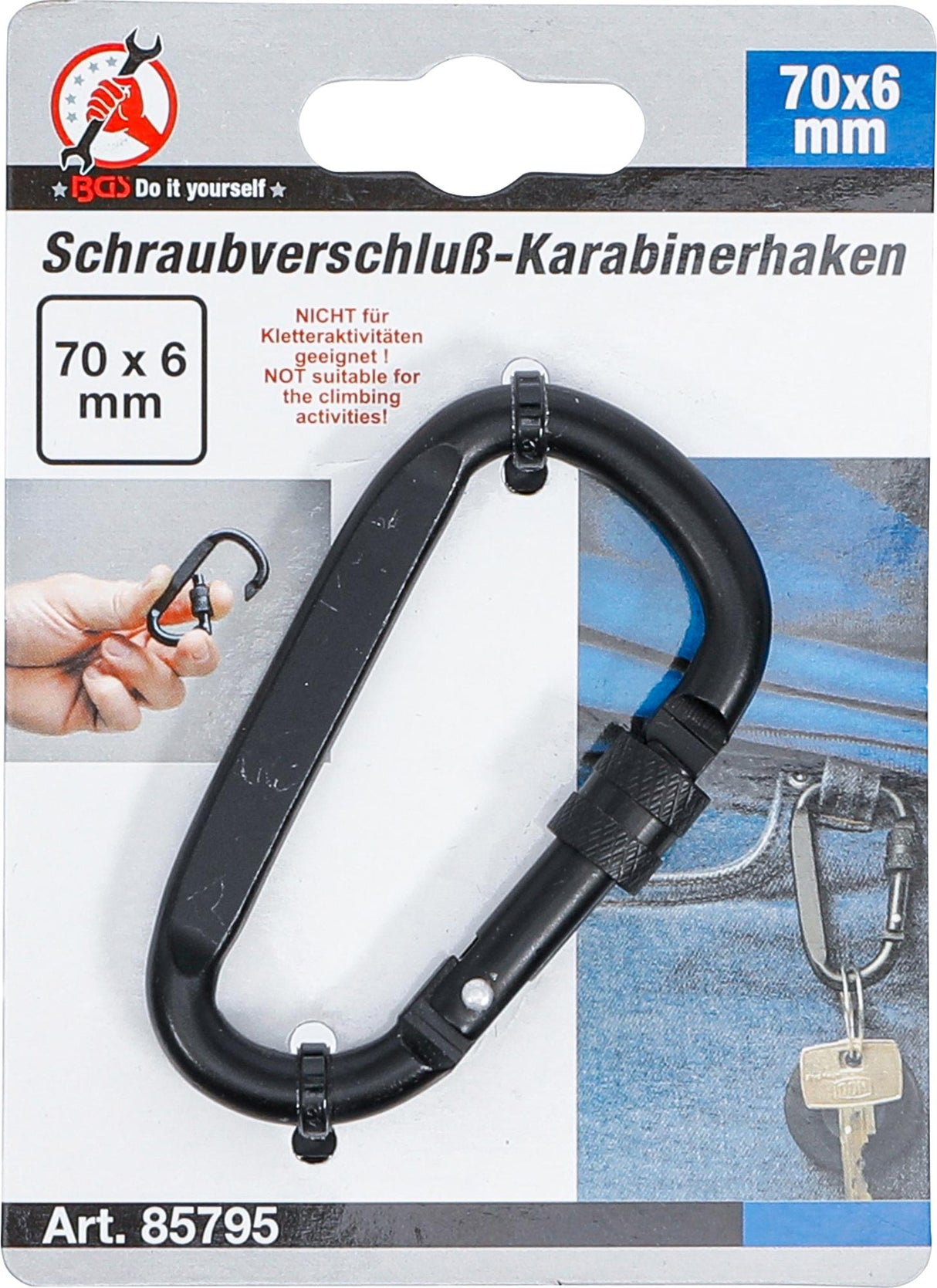 SNAP HOOK | D-SHAPE | WITH SCREW LOCK (85795)