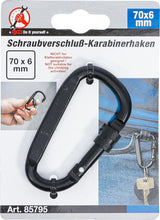 SNAP HOOK | D-SHAPE | WITH SCREW LOCK (85795)